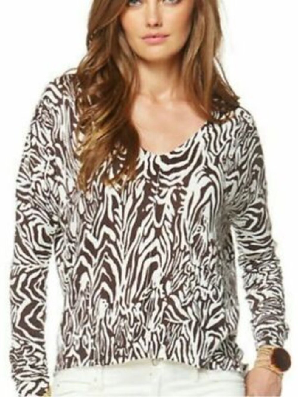 Lilly Pulitzer Zebra Stripe Eleni Sweater sz.M